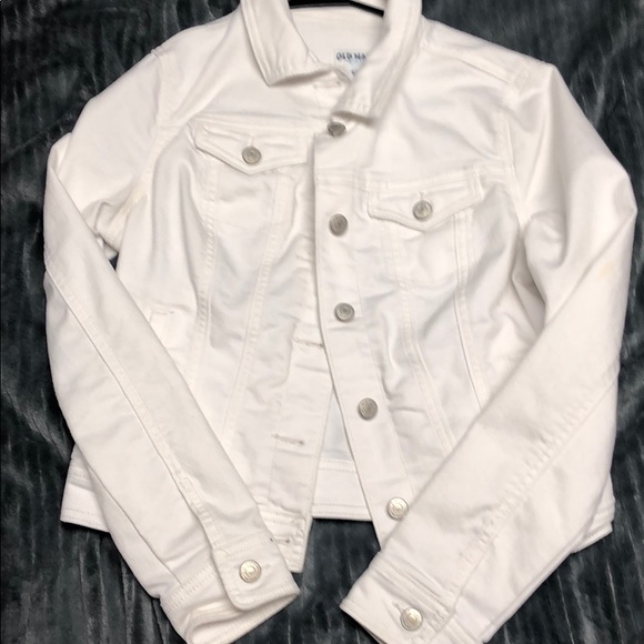 White Old Navy Jean jacket - Picture 2 of 3
